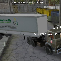 Russian Kamaz Truck Driver