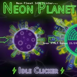Neon Planet Idle Clicker
