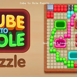 Cube to Hole Puzzle