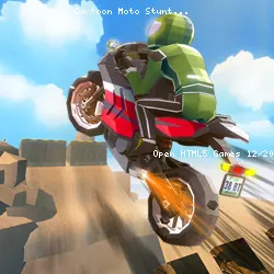 Cartoon Moto Stunt