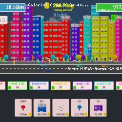 Colorful City of Cards