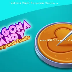 Dalgona Candy Honeycomb Cookie