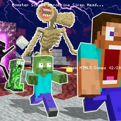 Monster School Herobrine Siren Head