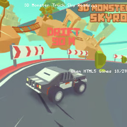 3D Monster Truck Sky Roads